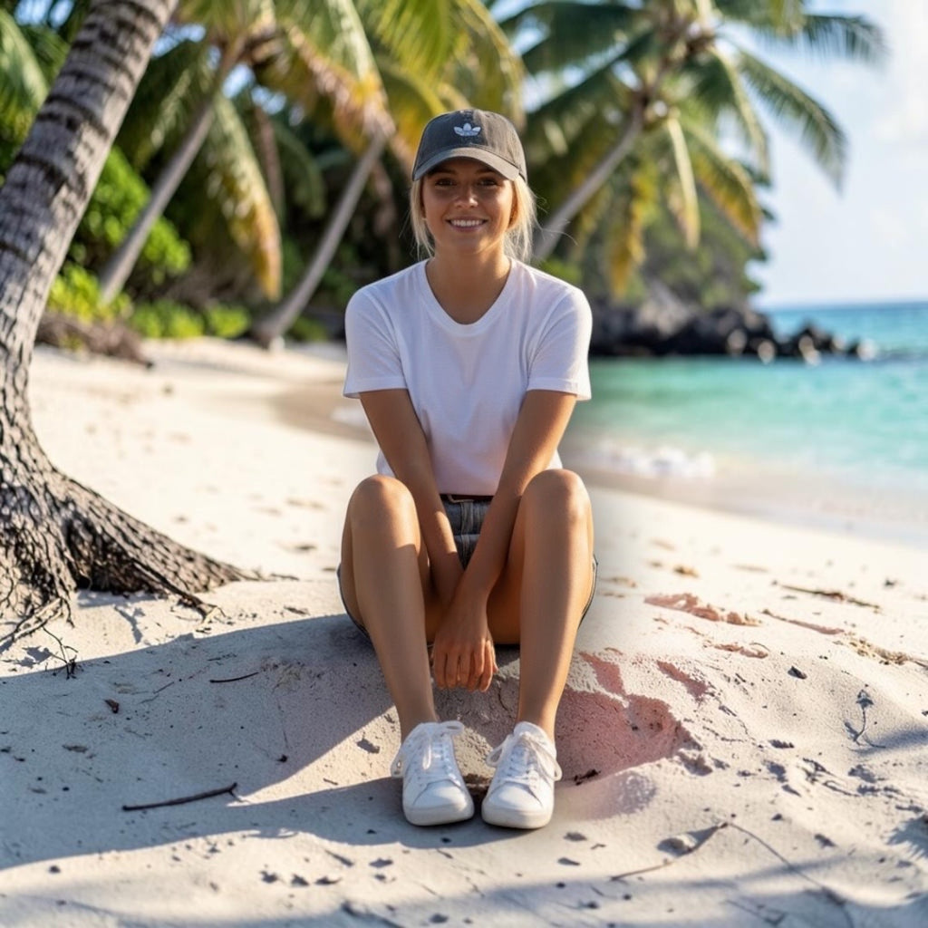 Women’s black Adidas hat