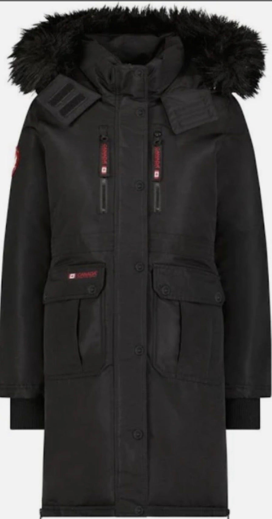 Canada weather gear women's
2X Black heavyweight parka winter jacket.