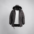 Canada weather gear men's parka. Heavyweight ripstop insulated thermafoil lined puffer winter jacket. Size 5X in charcoal color.