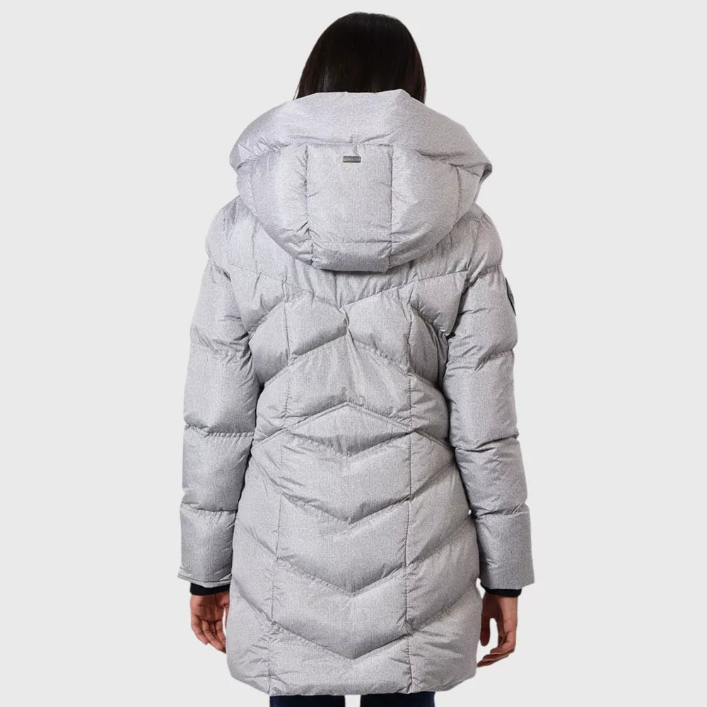 Canada Weather Gear Women's Long Puffer Parka – Grey