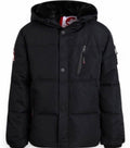 Canada weather gear boy's hooded puffer ski jacket with black fur lining. 18/20 XL size in black color.