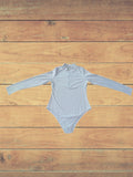 XL Light blue body suit with zipper